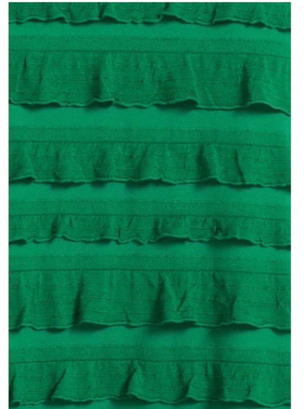 Wolf & Badger Maddison Strapless Tiered Maxi Dress in Emerald Green Size Large - Picture 3 of 3